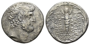 Seleukid Empire, Demetrios III Eukairos AR Tetradrachm.