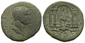 Trajan AE 32mm of Caesarea Maritima, Judaea.