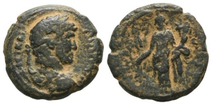 Hadrian AE Diobol of Alexandria, Egypt.