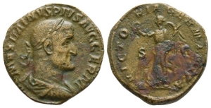Maximinus I AE Sestertius.