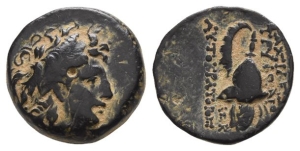 Seleukid Empire, Tryphon AE 17mm.