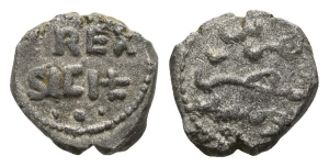 Italy. Sicilia (Regno), Enrico VI (son of Frederick Barbarossa) BI Dirham Fraction.