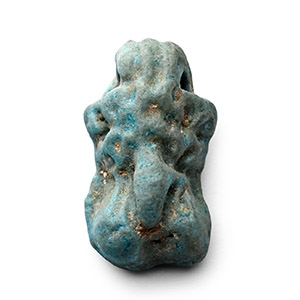 Phoenician-Egyptian Faience Phallic Amulet