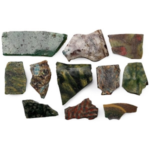 Romano-Egyptian Mosaic Glass Fragment Group