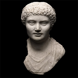 Roman Marble Portrait Bust of an Aristocratic Woman