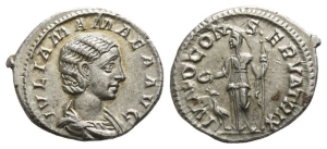 Julia Mamaea, Augusta AR Denarius.