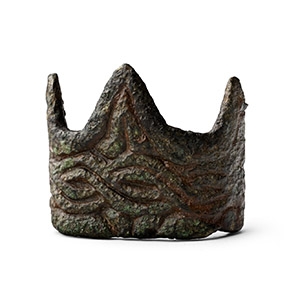Anglo-Saxon Bronze Dagger Fitting with Interlaced Design