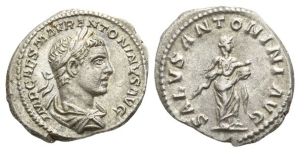 Elagabalus AR Denarius.