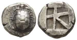 Islands off Attica, Aegina AR Stater.