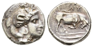 Lucania, Thourioi AR Didrachm or Nomos.