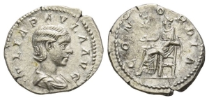 Julia Paula, Augusta AR Denarius.