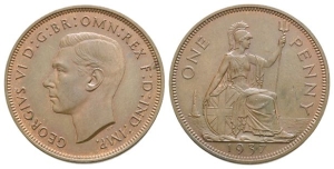 Great Britain. Windsor, George VI CU Penny.
