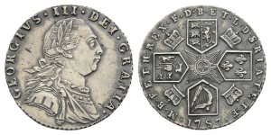 Great Britain. Hanover, George III AR Sixpence.