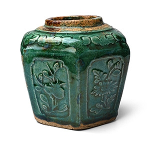 Chinese Green Glazed Ginger Jar