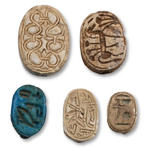Egyptian Steatite and Other Scarab Group