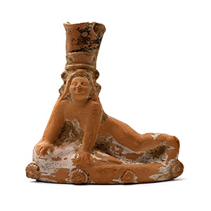Hellenistic Terracotta Kohl Vessel