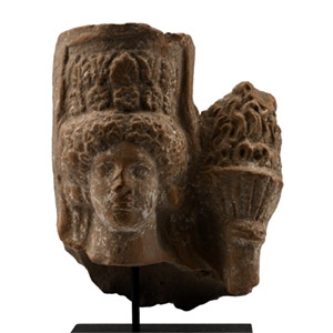 Greek Terracotta Head of a Goddess