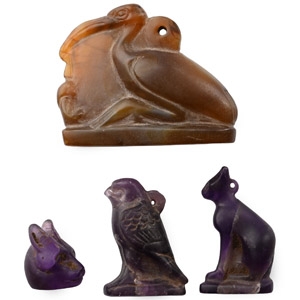 Group of Egyptian Style Stone Amulets