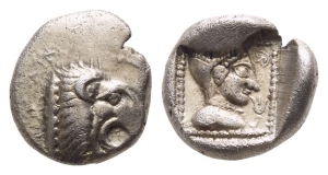 Caria, Knidos AR Trihemiobol.