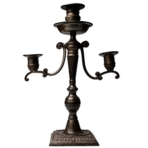 Napoleonic Pewter Candlestick