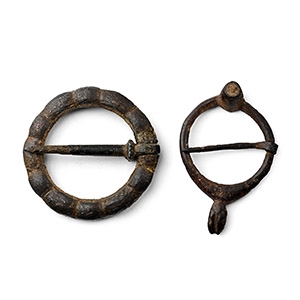 Medieval Bronze Ring Brooch Group