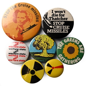 Thatcher Anti-Nuclear Bomb Vintage Pin Badge Collection