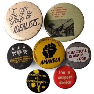 Anti-Society Related Vintage Pin Badge Collection