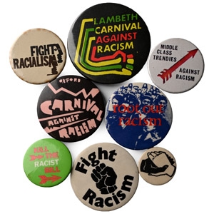 Anti-Racism Related Vintage Pin Badge Collection