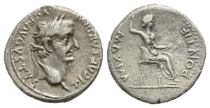 Tiberius AR Denarius.