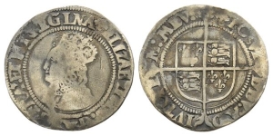 England. Tudor, Elizabeth I AR Groat.