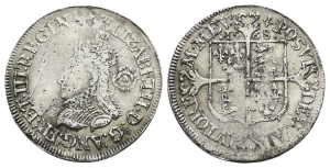 England. Tudor, Elizabeth I AR Sixpence.