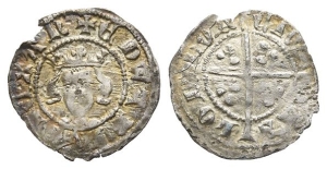England. Plantagenet, Edward III AR Halfpenny.