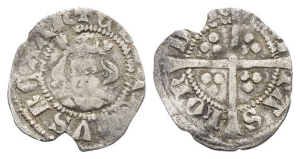 England. Plantagenet, Edward II(?) AR Halfpenny.