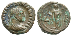 Maximian BI Tetradrachm of Alexandria, Egypt.