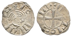 Crusaders. Bohémond III AR Denier.