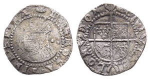 Tudor. Elizabeth I AR Halfgroat.