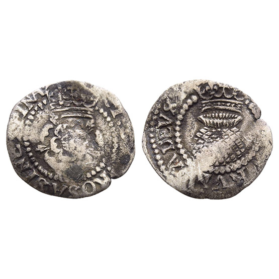 England. Stuart, James I AR Halfgroat.