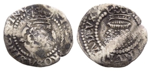 England. Stuart, James I AR Halfgroat.