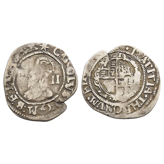England. Stuart, Charles I Halfgroat.