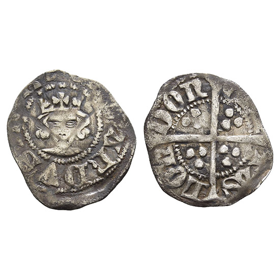 England. Plantagenet, Edward III AR Halfpenny.