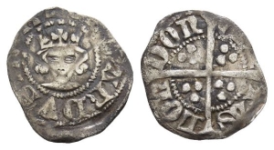 England. Plantagenet, Edward III AR Halfpenny.