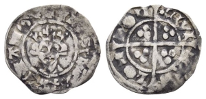 Plantagenet. Edward III AR Halfpenny.