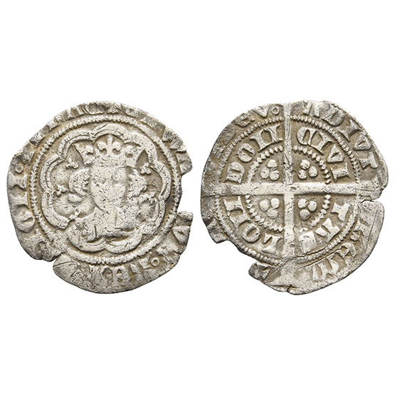 England. Plantagenet, Edward III AR Halfgroat.