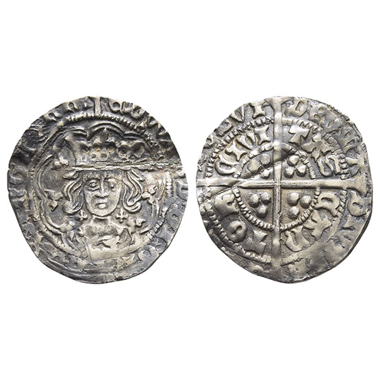 England. York, Edward IV Halfgroat.