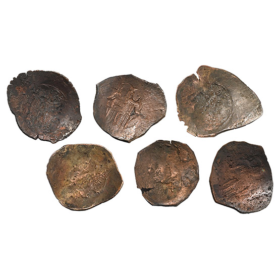 Group of Six [6] Latin Rulers AE Trachea.