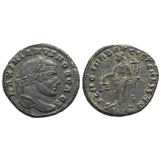 Galerius, as Caesar BI Nummus.