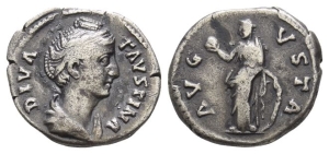 Faustina I AR Denarius.