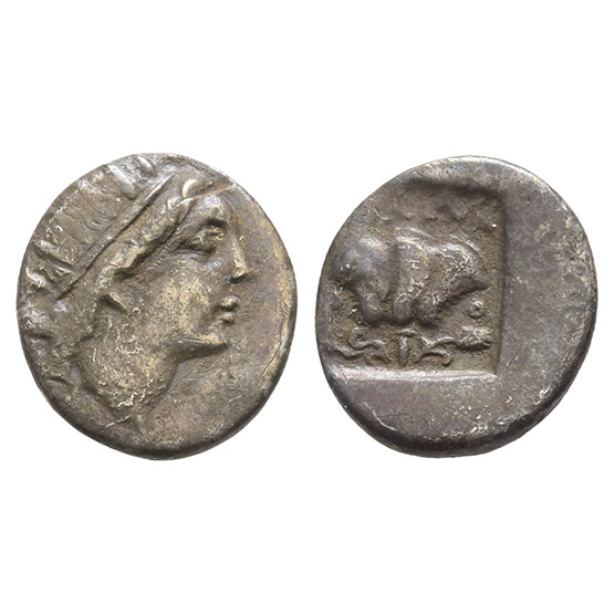 Islands off Caria. Rhodos, Rhodes AR Drachm.