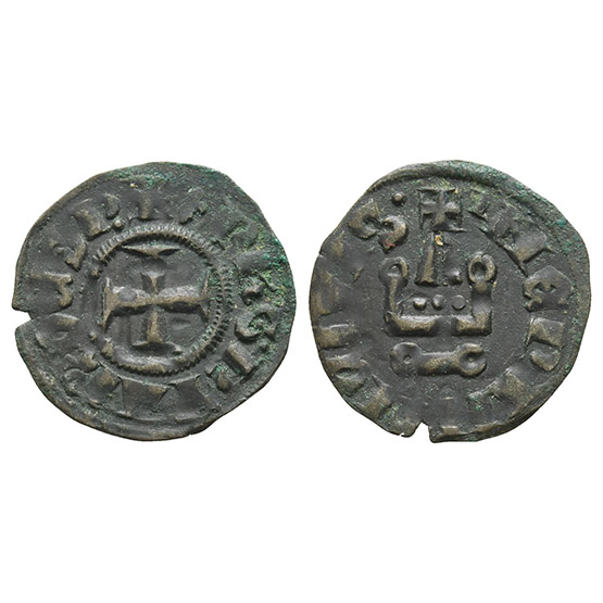 Crusaders, Epirus (Despotate). Philippe de Taranto BI Denier Tournois.