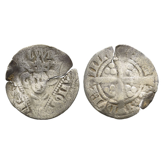 Ireland. Edward I AR Halfpenny.